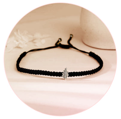 Infinity Black Thread Anklets – GIVA Jewellery