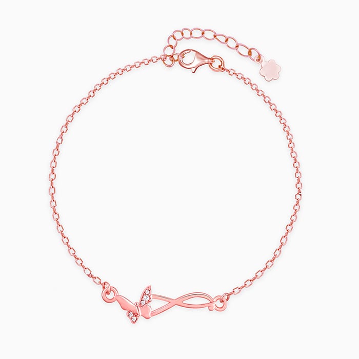 Butterfly bracelet deals rose gold