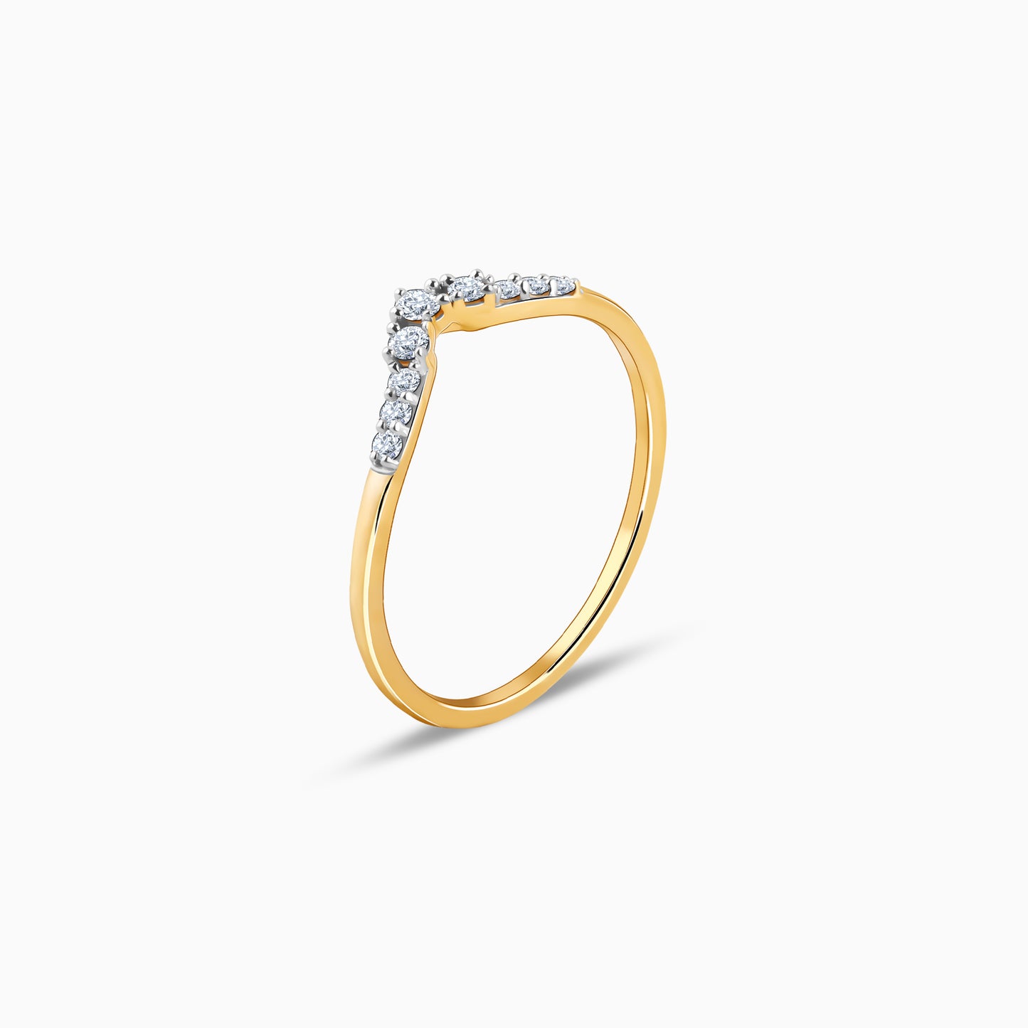 Gold Serac Vanki Diamond Ring