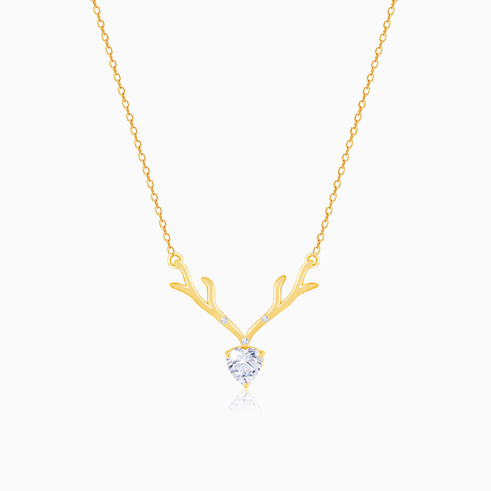 Golden Deer Heart Necklace – GIVA Jewellery
