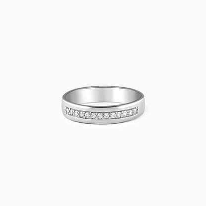 Silver Simple Serenity Men's Ring