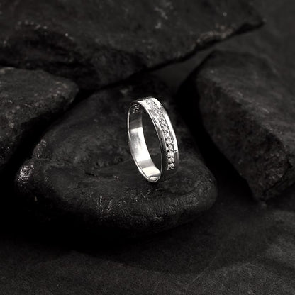 Silver Simple Serenity Men's Ring