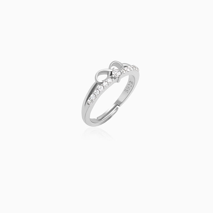 Silver Precious Heart Ring