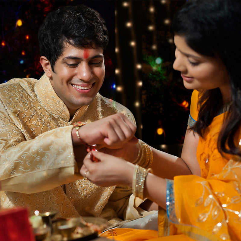 Embrace the bond of love and protection on Raksha Bandhan!