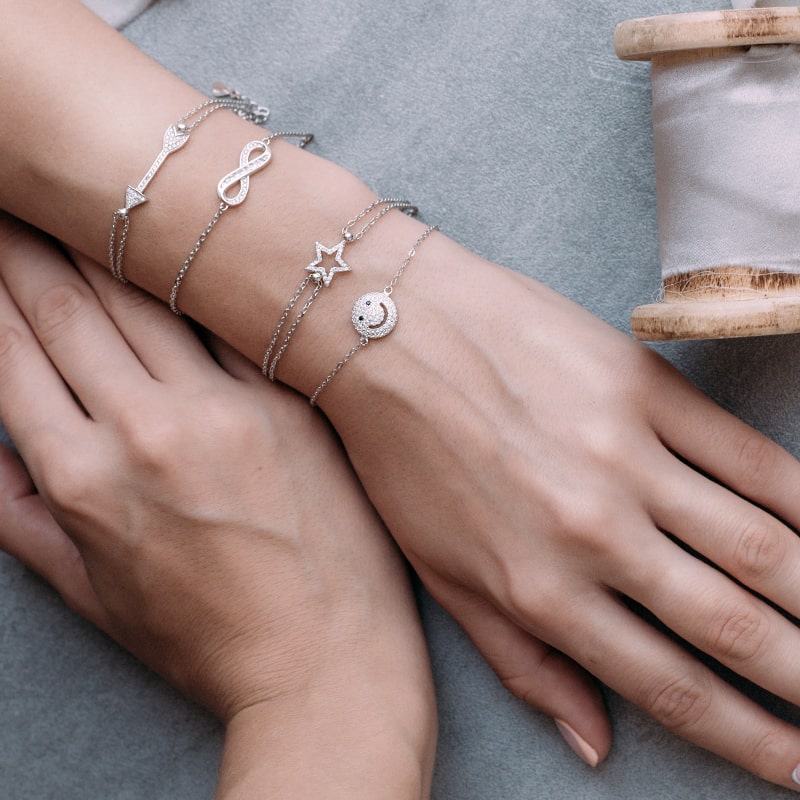 Elevate your casual Valentine’s look with the subtle charm of GIVA’s silver bracelets