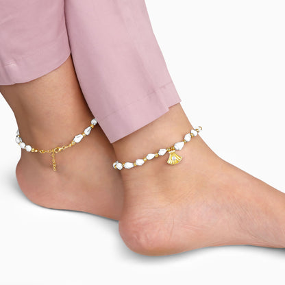 Golden Dreamy Shell Anklet