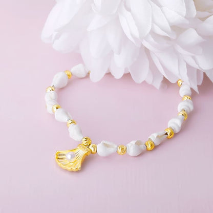 Golden Dreamy Shell Anklet