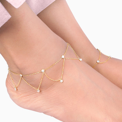 Golden Glory Finish Anklet