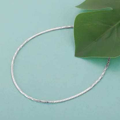 Silver Sparkling Light Anklet