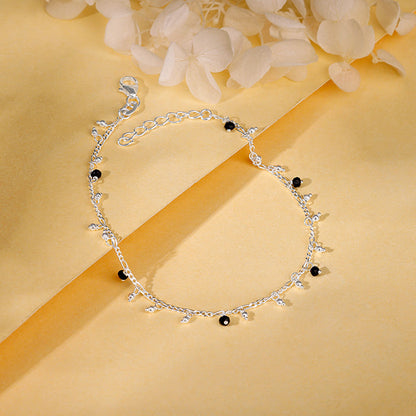 Silver Sweet Sparkle Kids Anklet (3-5 yrs)