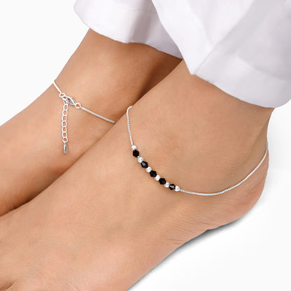 Silver Gypsy Gleams Anklet