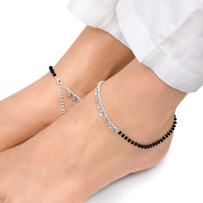 Silver Unique Vibe Anklet