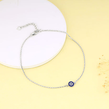 Silver Protective Eye Anklet