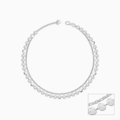 Silver Dose of Shine Anklet