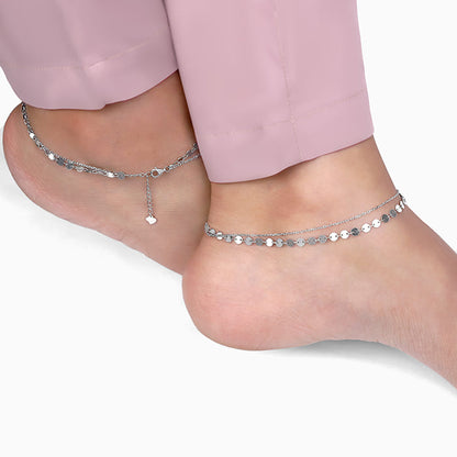 Silver Dose of Shine Anklet