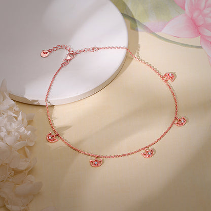 Rose Gold Sushma Kamal Anklet