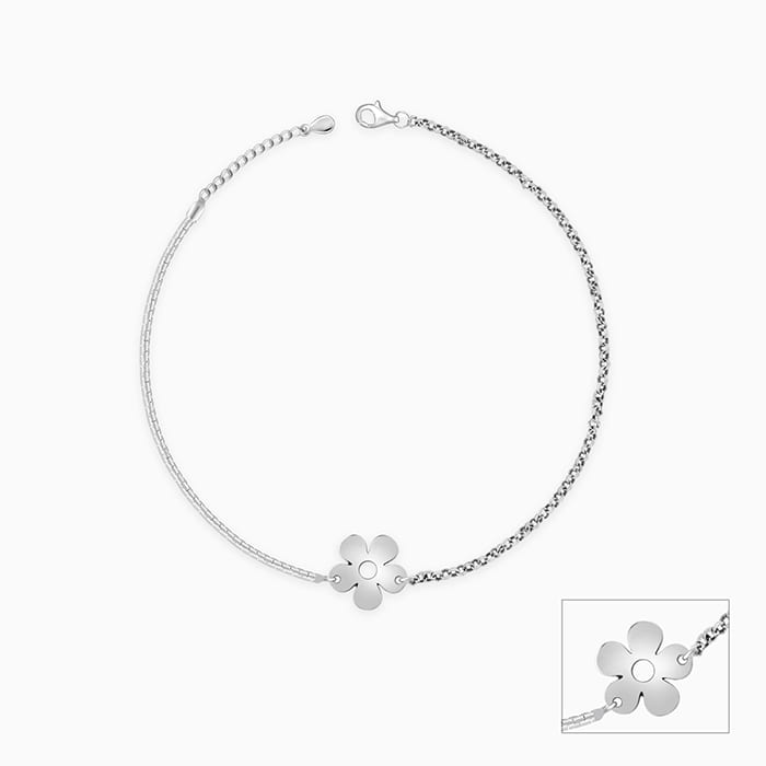 Silver Radiance Toe Anklet