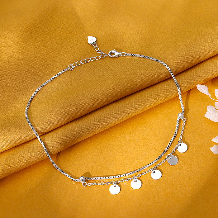 Silver Dreamy Charms Anklet