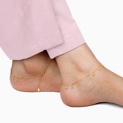 Golden Captivating Anklet