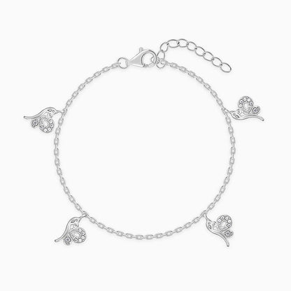 Silver Love Like A Butterfly Bracelet