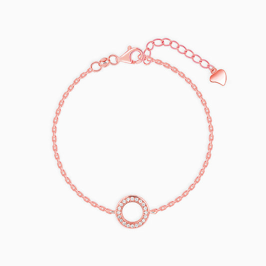 Rose Gold Whisper Of Circle Bracelet