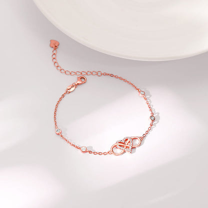 Rose Gold Infinite Bond Bracelet