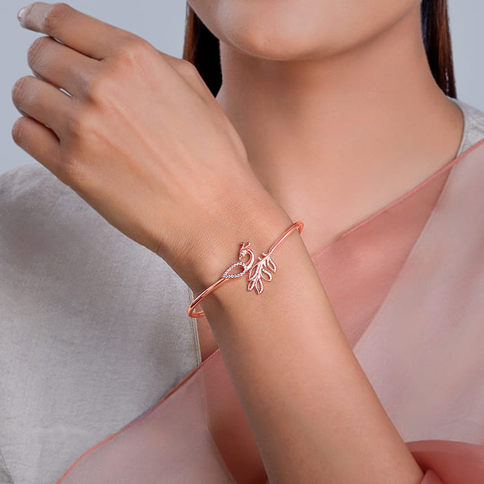 Rose Gold Mridul Mora Bracelet