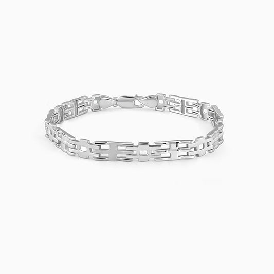 Silver Kingpin Bracelet For Him