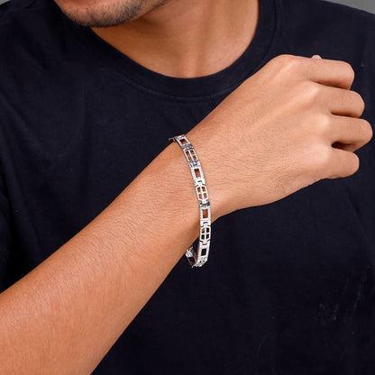 Silver Supremo Bracelet For Him