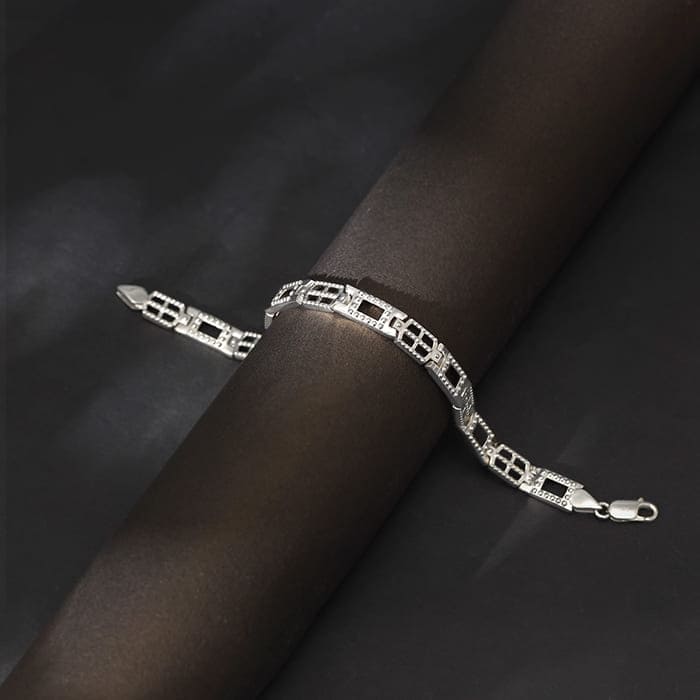 Silver Supremo Bracelet For Him