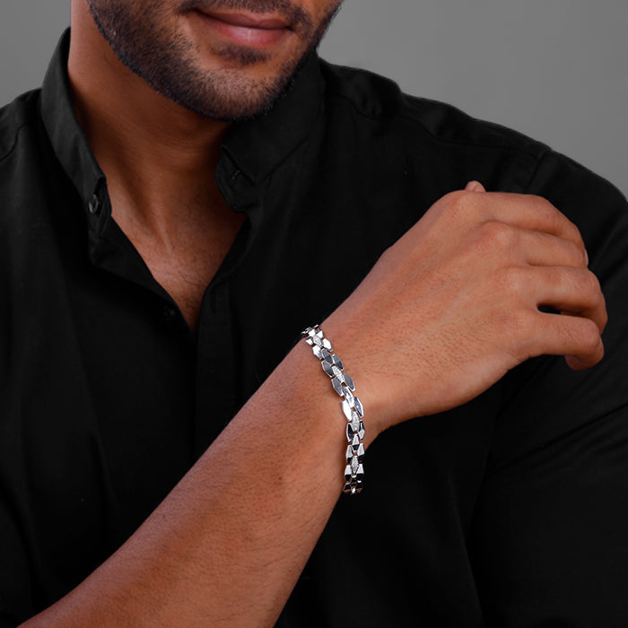 Silver Intellectual Bracelet For Him