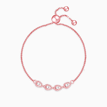 Rose Gold Perfect-Pear Bracelet