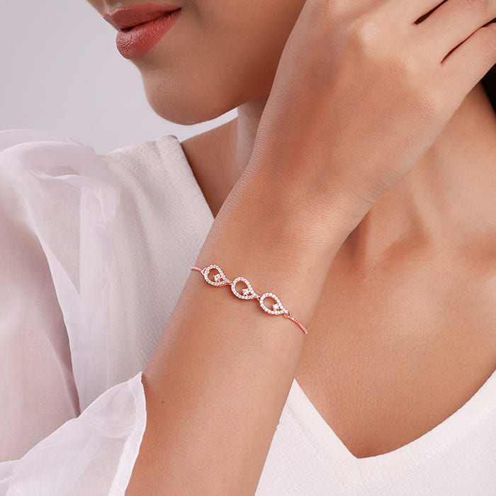 Rose Gold Heap of Love Bracelet