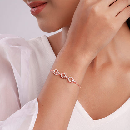 Rose Gold Heap of Love Bracelet