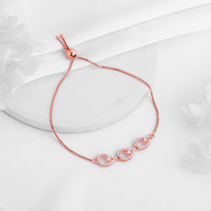 Rose Gold Heap of Love Bracelet