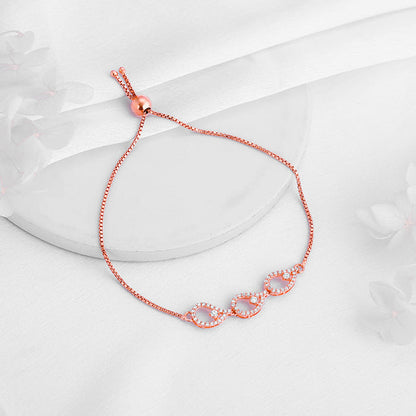 Rose Gold Heap of Love Bracelet