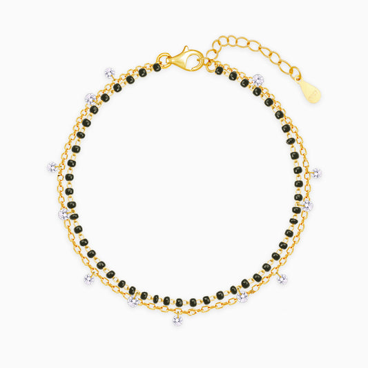 Golden Divine Dazzle Mangalsutra Bracelet