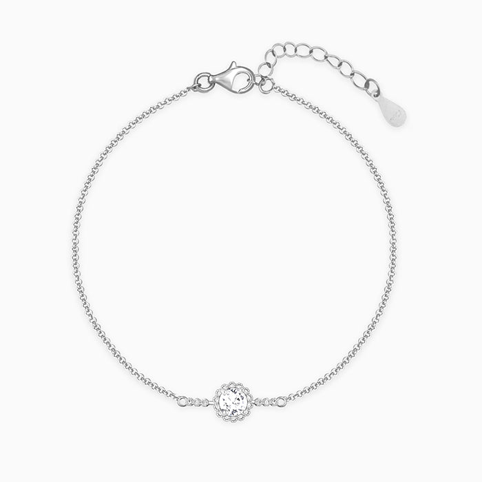 Silver Solitaire Sunshine Bracelet