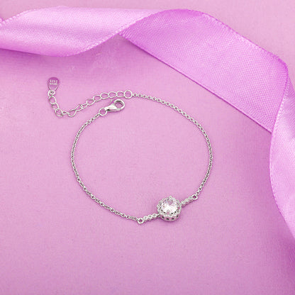 Silver Solitaire Sunshine Bracelet