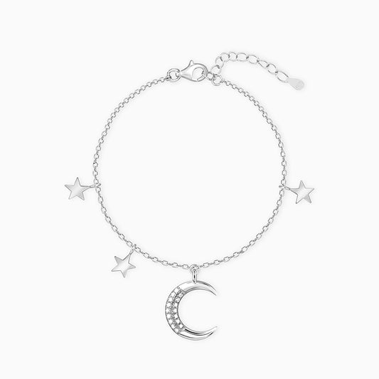 Silver Moon & Stars Bracelet