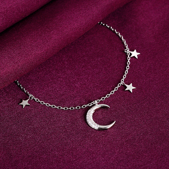 Silver Moon & Stars Bracelet