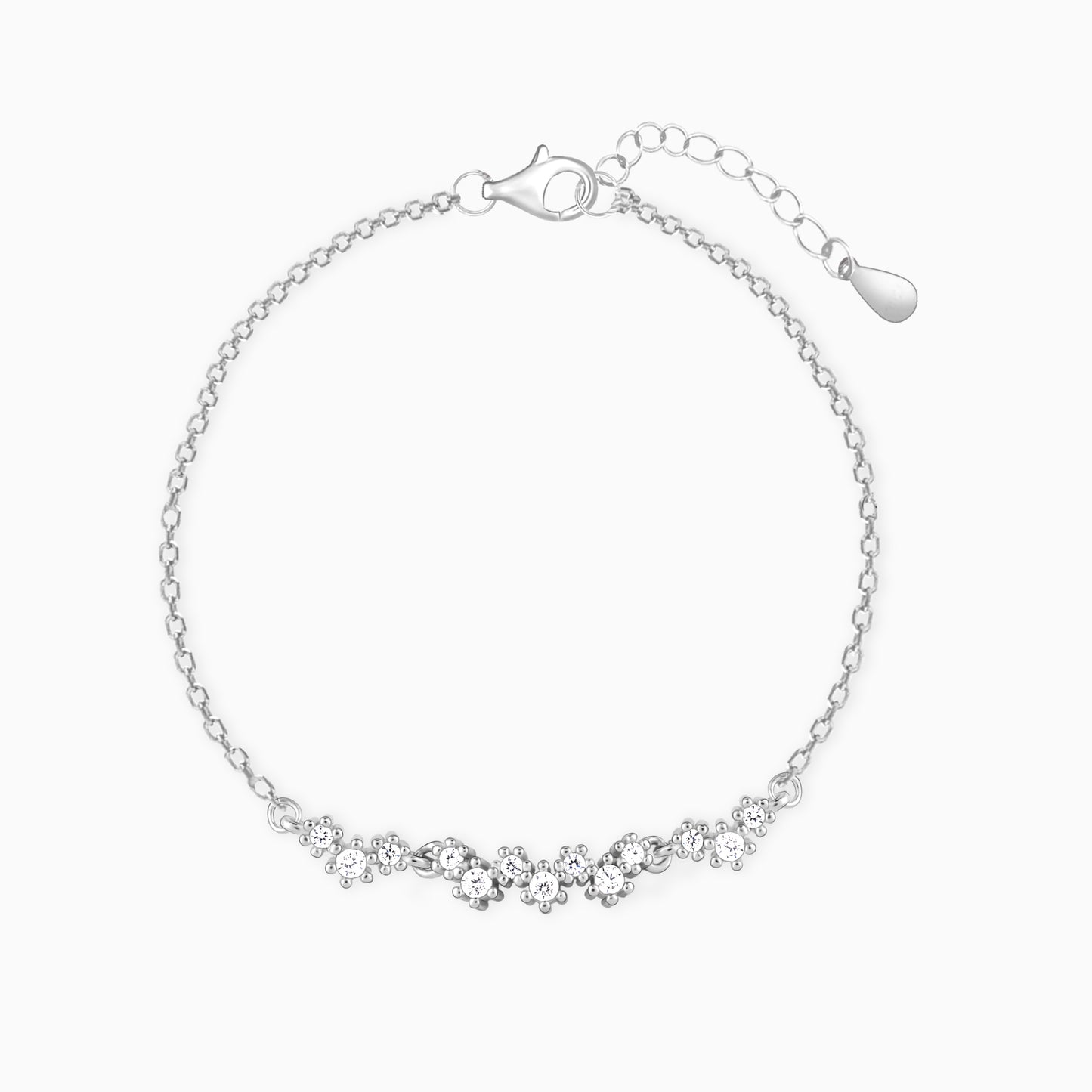 Silver Beautiful Glittering Bracelet