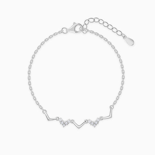 Silver Meandering Bracelet