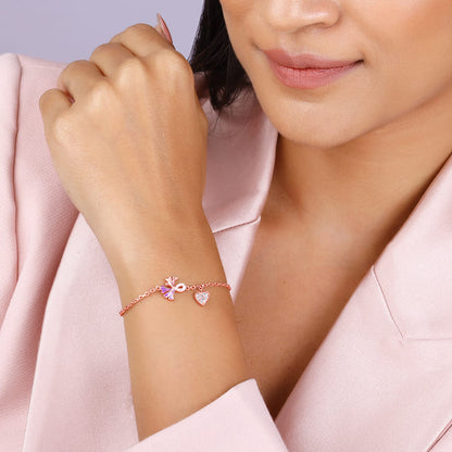 Rose Gold Crocus Love Bracelet