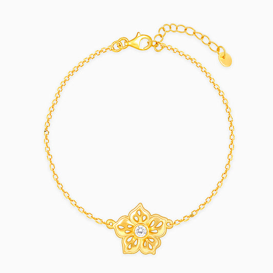 Golden Filigree Flora Bracelet