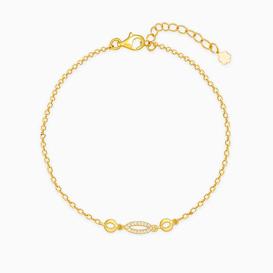 Golden Oval Delight Bracelet