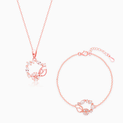 Rose Gold Drop Wreath Set