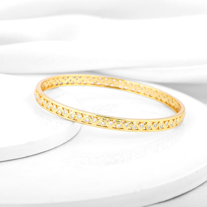 Golden Wavy Bangle