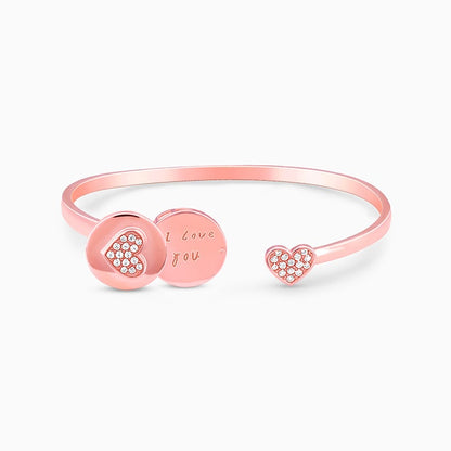 Rose Gold I love You Bracelet