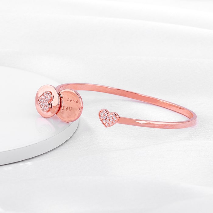 Rose Gold I love You Bracelet